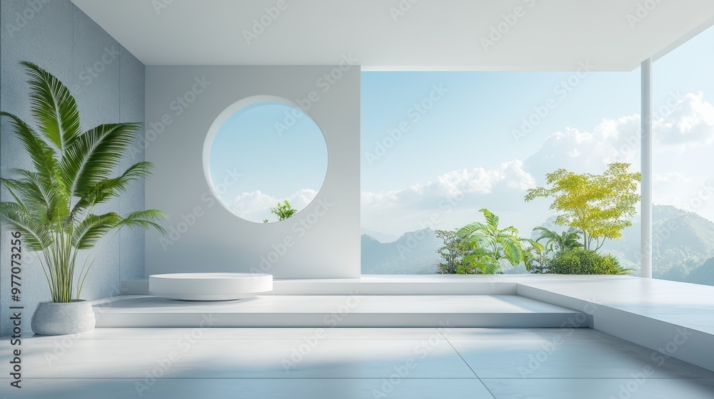 Poster minimalist workspace with ample copy space for professional design projects