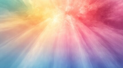 Abstract Colorful Background with Radiant Light Beams in Rainbow Spectrum for Creative and Artistic Designs