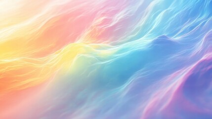 Vibrant Abstract Gradient Background with Soft Wavy Patterns in Pastel Colors