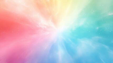 Stunning Abstract Rainbow Gradient Background with Soft Pastel Colors and Subtle Sparkles