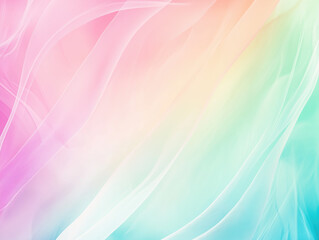 Abstract pastel rainbow gradient background flowing wavy texture
