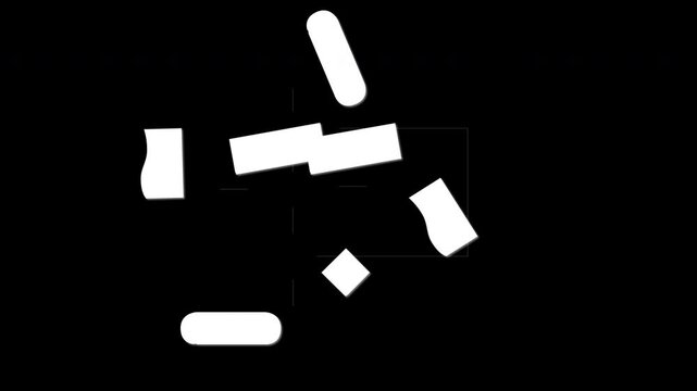 Block diagram, analysis scheme, logic, algorithm, flow chart self drawing animation. Animated structure, decision tree.