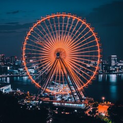 Big Ferris Wheel in Odaiba Tokyo Japan