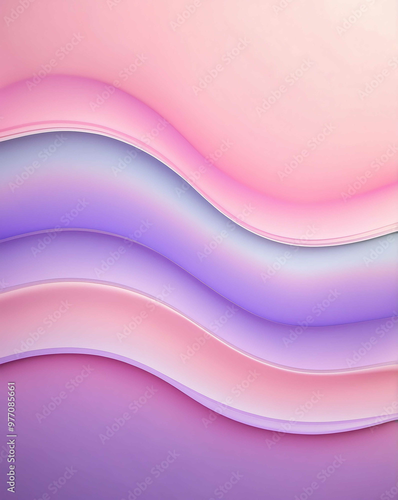 Poster Blended pastel pink and lavender gradient