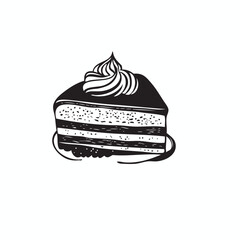 cake logo vector, cake drawing vector