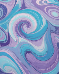 Obraz premium Blue to purple pastel geometric swirl design