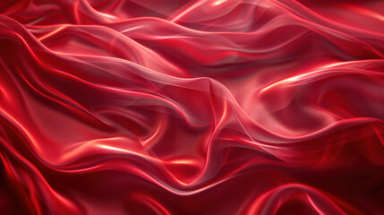 Obraz premium close up horizontal abstract illustration of red velvet way wallpaper background