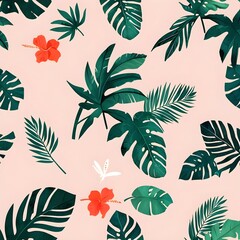 Tropical Leaves Pattern