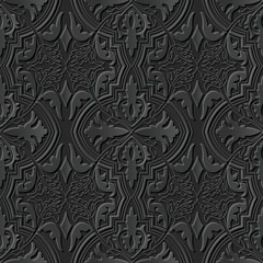 A decorative pattern featuring intricate designs in a monochromatic color scheme.