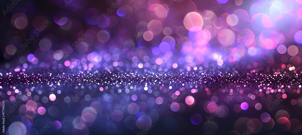 Poster light abstract glowing bokeh light. shining star, sun particles and sparks with lens flare effect on