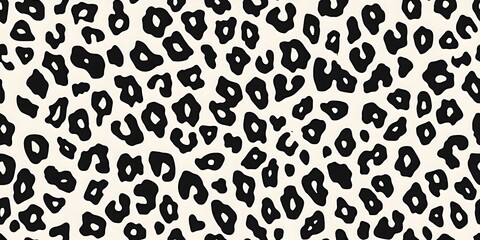 Fototapeta premium Animal leopard print seamless pattern, abstract spotted print, leopard or cheetah fur texture 