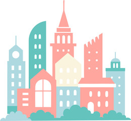 Fototapeta premium building illustration svg