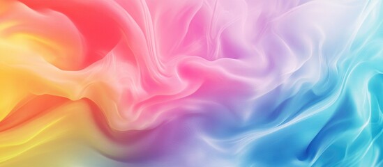 Obraz premium Vibrant abstract background artwork featuring a colorful gradient Artistic gradient effects create a multicolored pastel noise texture in a surreal graphic illustration