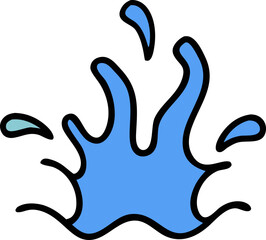Obraz premium water splash icon svg