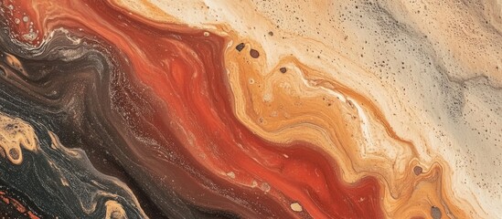 Abstract acrylic backdrop featuring a marble effect Textured paint strokes on paper suitable for web and game design Grunge mud art with a surreal touch in a macro perspective