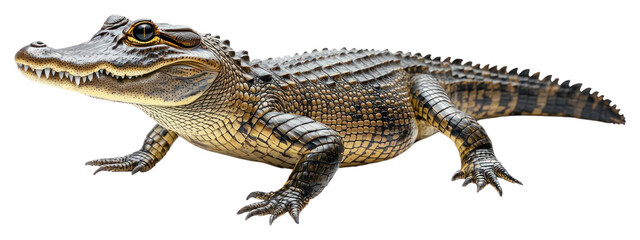 Naklejka premium PNG Crocodile background alligator reptile.