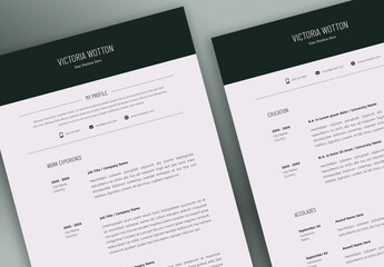 Clean & Elegant Resume with Cover Letter