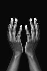 Fototapeta premium hands performing the sacred gestures of Ifá divination, artistic photo