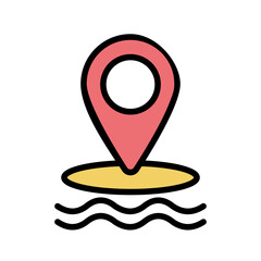 Holiday summer icon illustration. icons for summer vacation, holiday, travel, journey, tourism, booking, business and time to travel concept