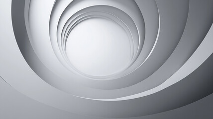 Obraz premium Abstract spiral design in grey tones creating a sense of depth and modern aesthetics