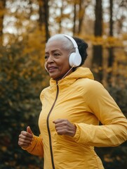 Obraz premium Jogging in a Park