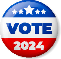 Vote 2024 in the USA. Vector illustration.