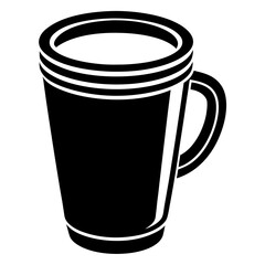 Coffee cup vector illustration - cartoon, clipart, and line art. Perfect for printable designs.