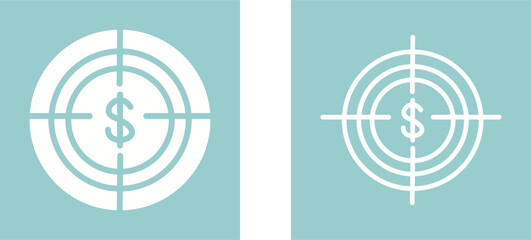 Economic Target Vector Icon