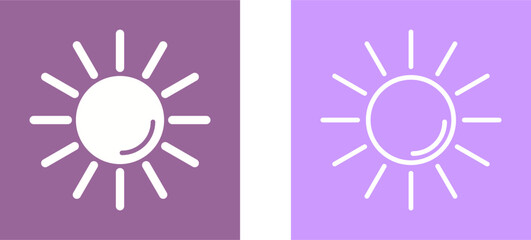 UV Radiation Vector Icon