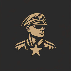 soldier in uniform icon