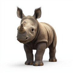Fototapeta premium Cute Baby Rhino