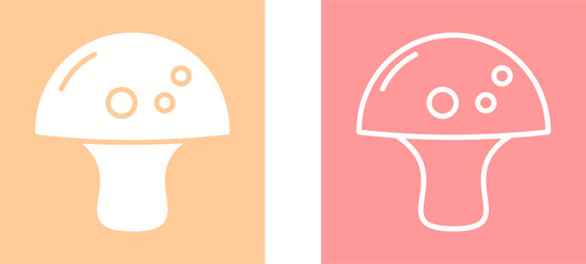 Mushrooms Vector Icon