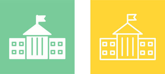 Obraz premium Presidential Building Vector Icon