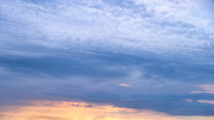 Beautiful cloudscape. with gradient colors