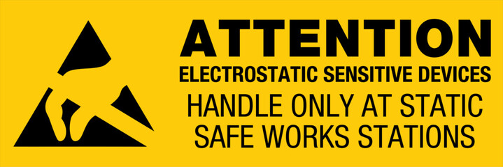 Obraz premium Static Awareness Labels Atten...