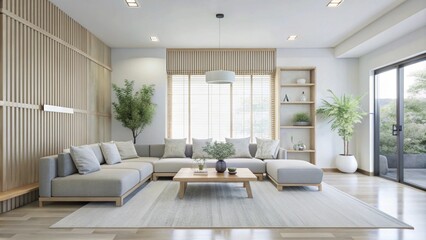 3D rendering of a modern-styled living room with fireplace, modern living room with fireplace, modern living room, living room interior