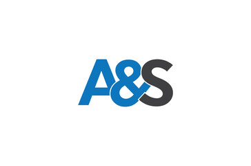 A&S logo design vector, AS logo, A and s logo