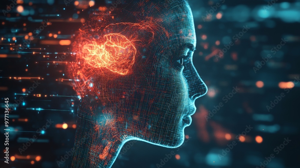 Poster experience the marvel of ai brain analysis, a frontier where technology and science merge to decode 