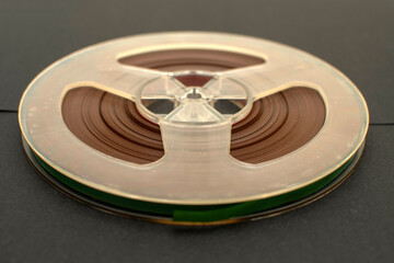 Old magnetic audio reel	