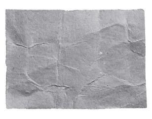 Recycled grey vintage paper sheet element.