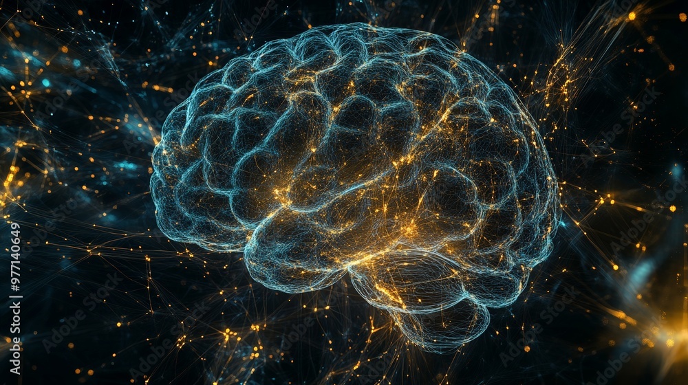 Aufkleber the intersection of ai brain analysis, technology, and science is a gateway to profound discoveries.