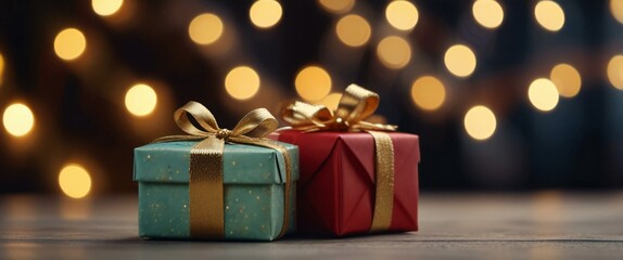 Obraz premium christmas tree with gifts