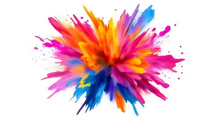 Obraz premium Vibrant Abstract Painting with Bold Colors and Dynamic Brush Strokes