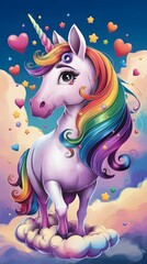 fairy tale rainbow unicorn
