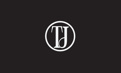 TJ, JT, J, T Abstract Letters Logo Monogram	
