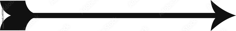 Poster arrow icon - simple vector arrow symbol for direction, navigation, and user interface design