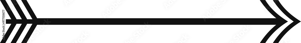 Poster arrow icon - simple vector arrow symbol for direction, navigation, and user interface design