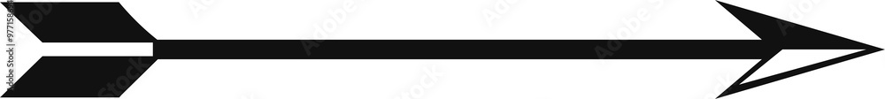 Poster arrow icon - simple vector arrow symbol for direction, navigation, and user interface design