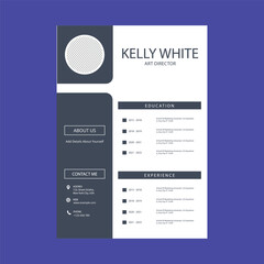 Resume and Cover Letter Template, Minimalist resume cv template, Cv professional jobs resumes