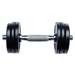 Naklejka premium Dumbbell isolated on PNG transparent background